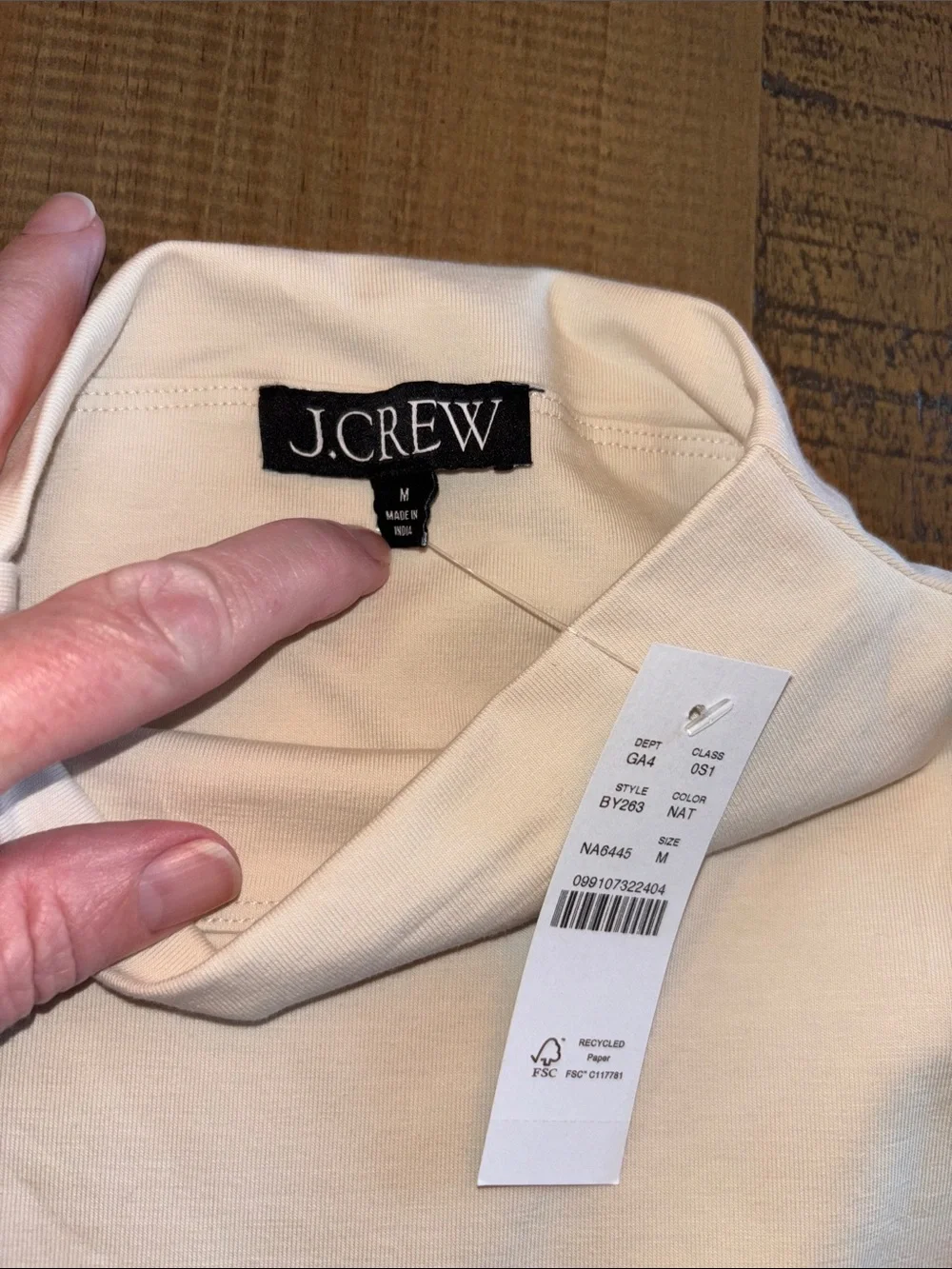 J. Crew medium Sleeveless Cream Maxi Dress with High Neck & pockets nwt!